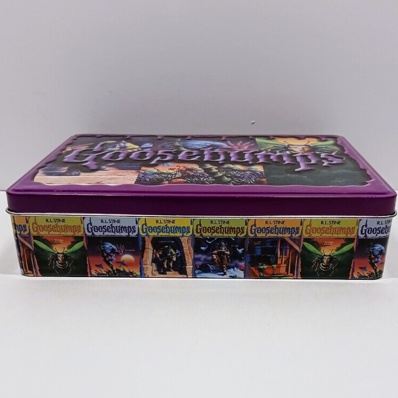 R.L Stine Goosebumps 25th Anniversary Retro 5 Book Set With Metal Tin - Picture 5 of 9